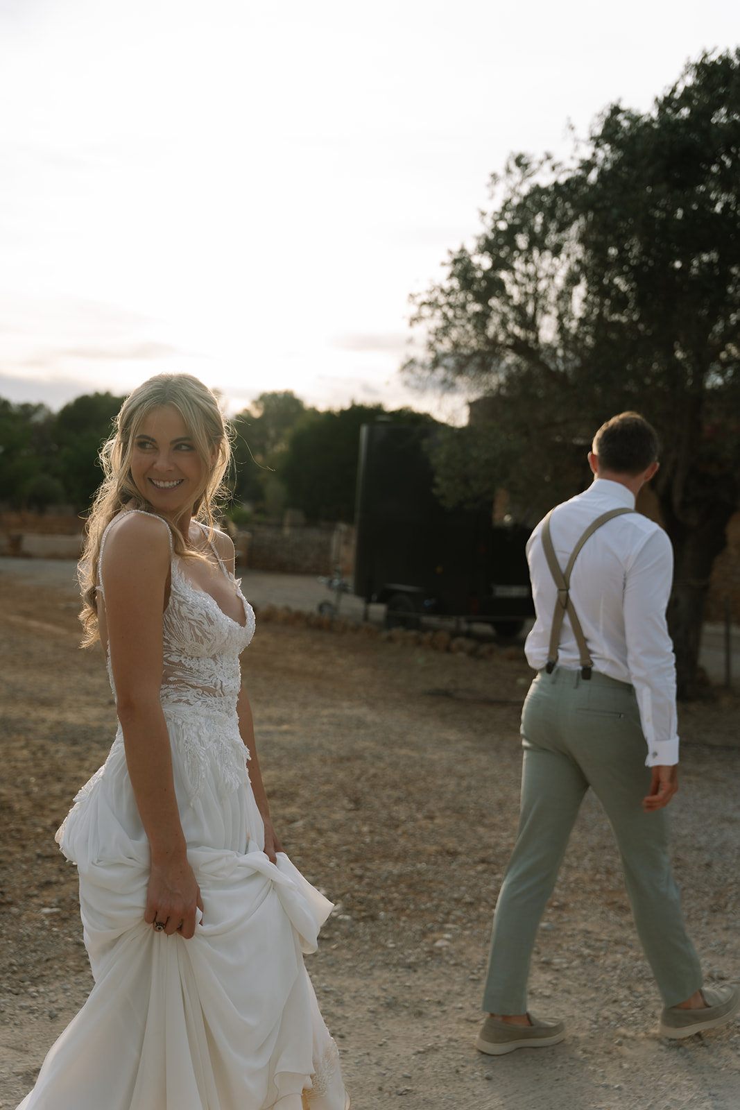 Documentary wedding photograph at Finca Binissatí, Mallorca