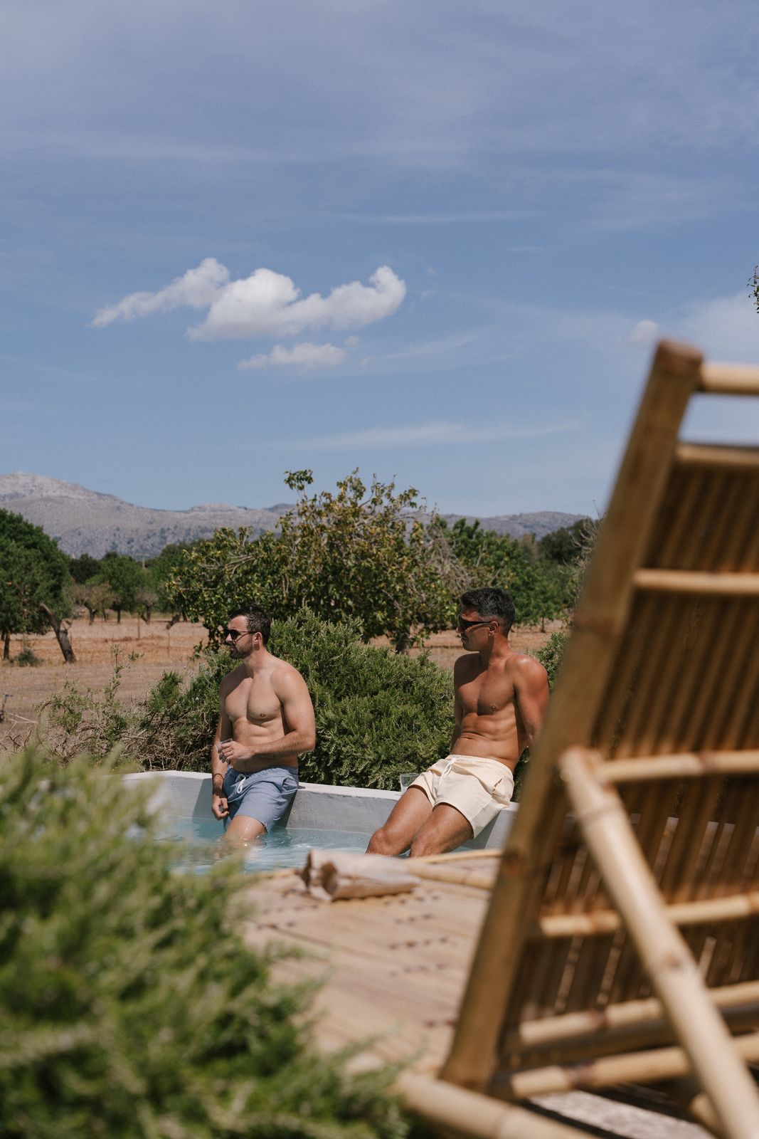 Wedding morning preparations at Finca Binissatí, Mallorca
