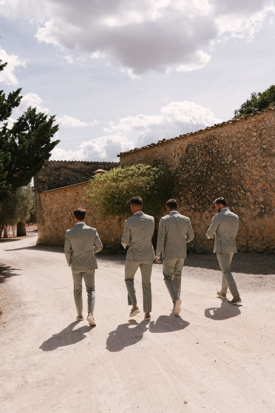 Wedding morning preparations at Finca Binissatí, Mallorca