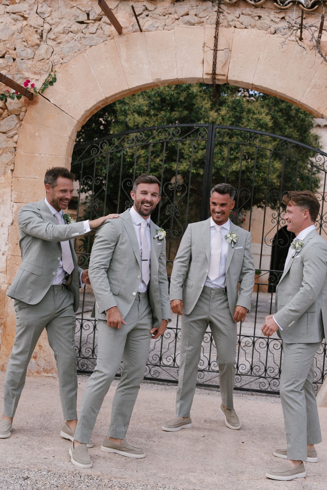 Wedding morning preparations at Finca Binissatí, Mallorca