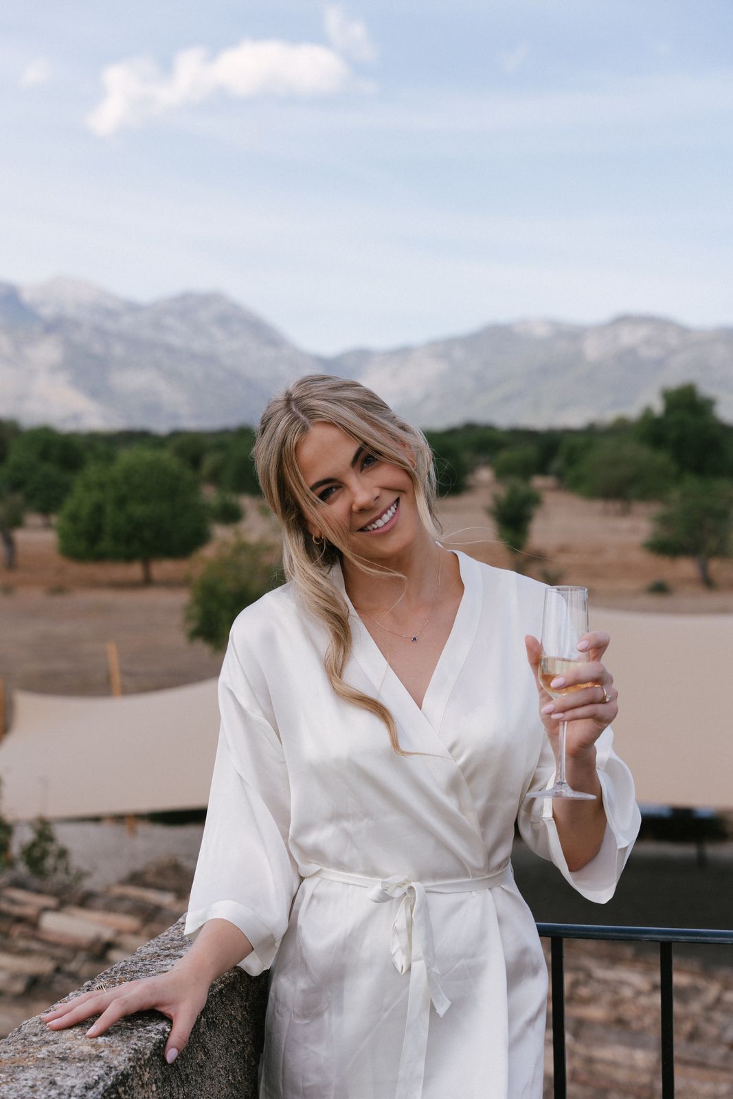 Wedding morning preparations at Finca Binissatí, Mallorca