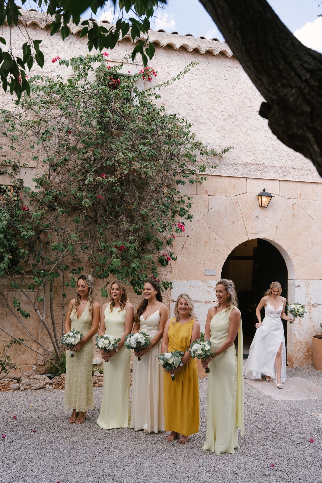 Wedding morning preparations at Finca Binissatí, Mallorca
