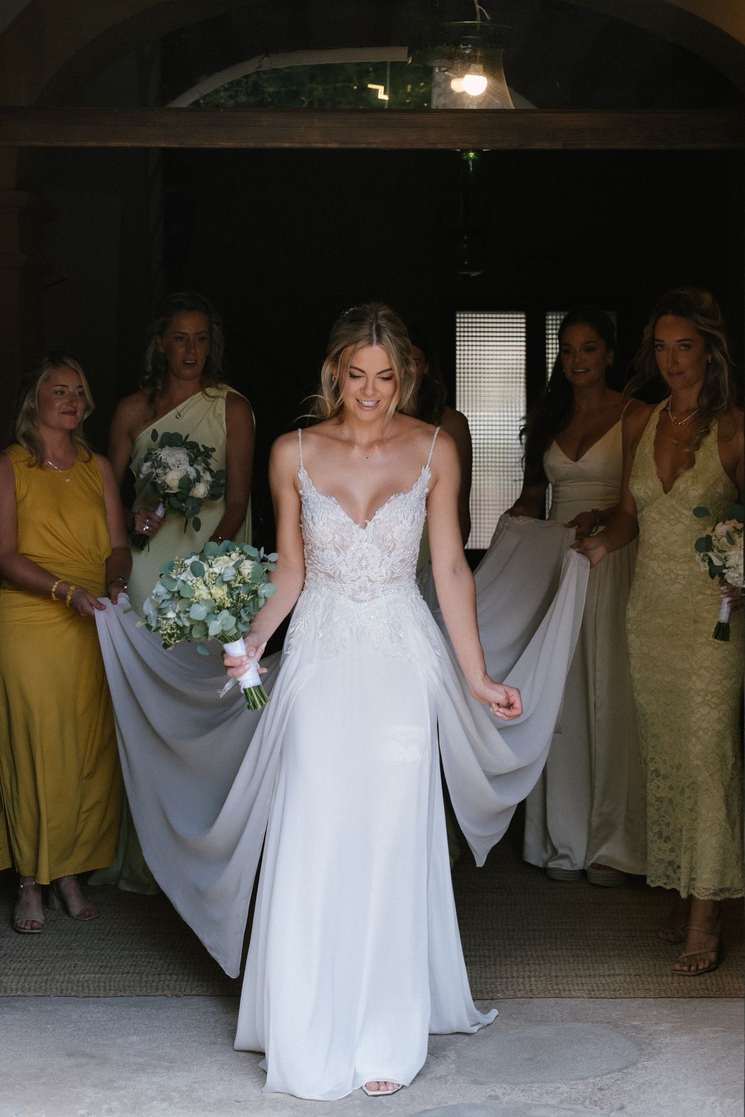 Wedding morning preparations at Finca Binissatí, Mallorca