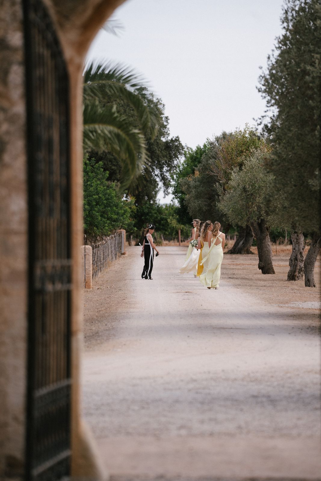 Wedding morning preparations at Finca Binissatí, Mallorca