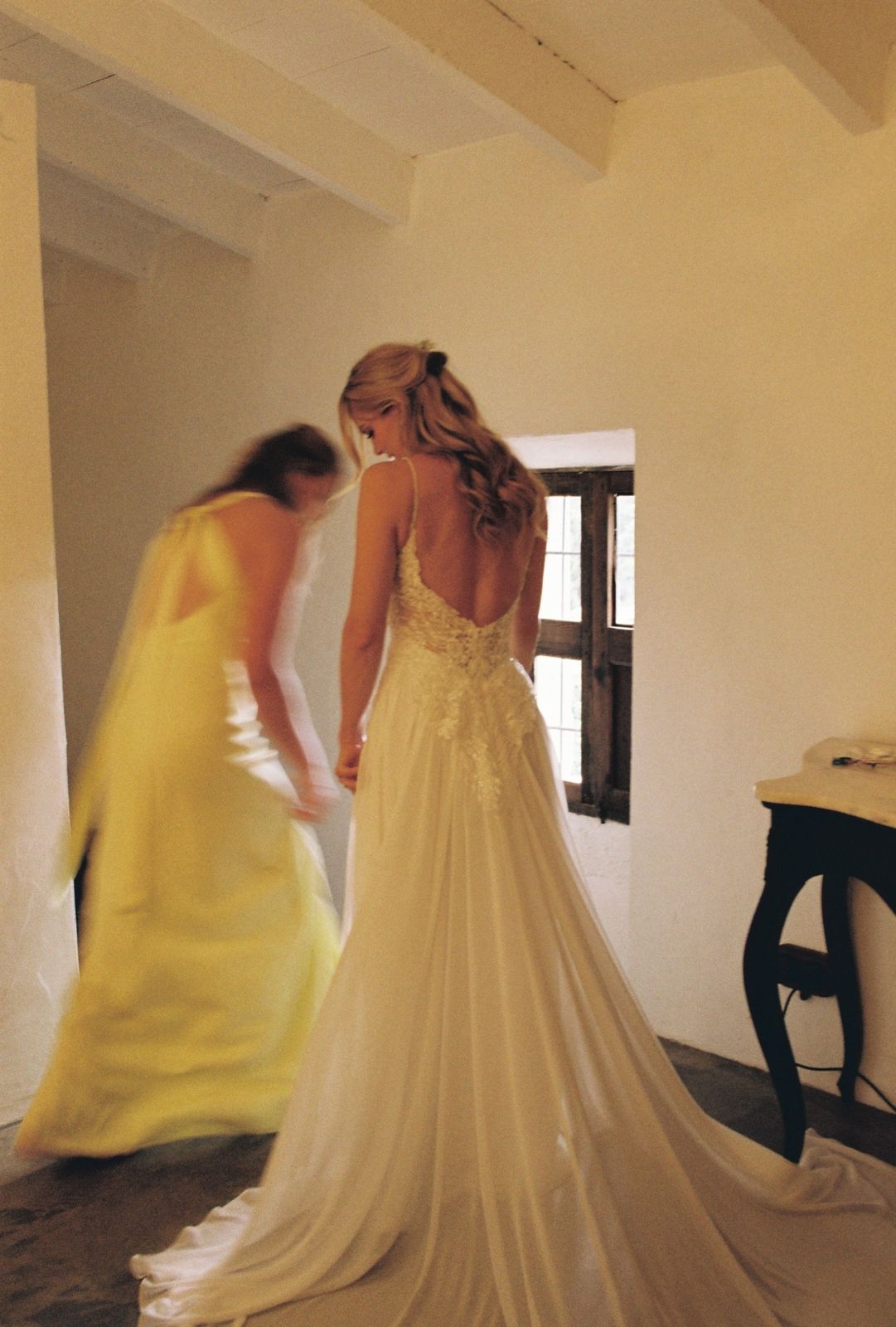Alix and Scott's wedding on 35mm film at Finca Binissatí, Mallorca