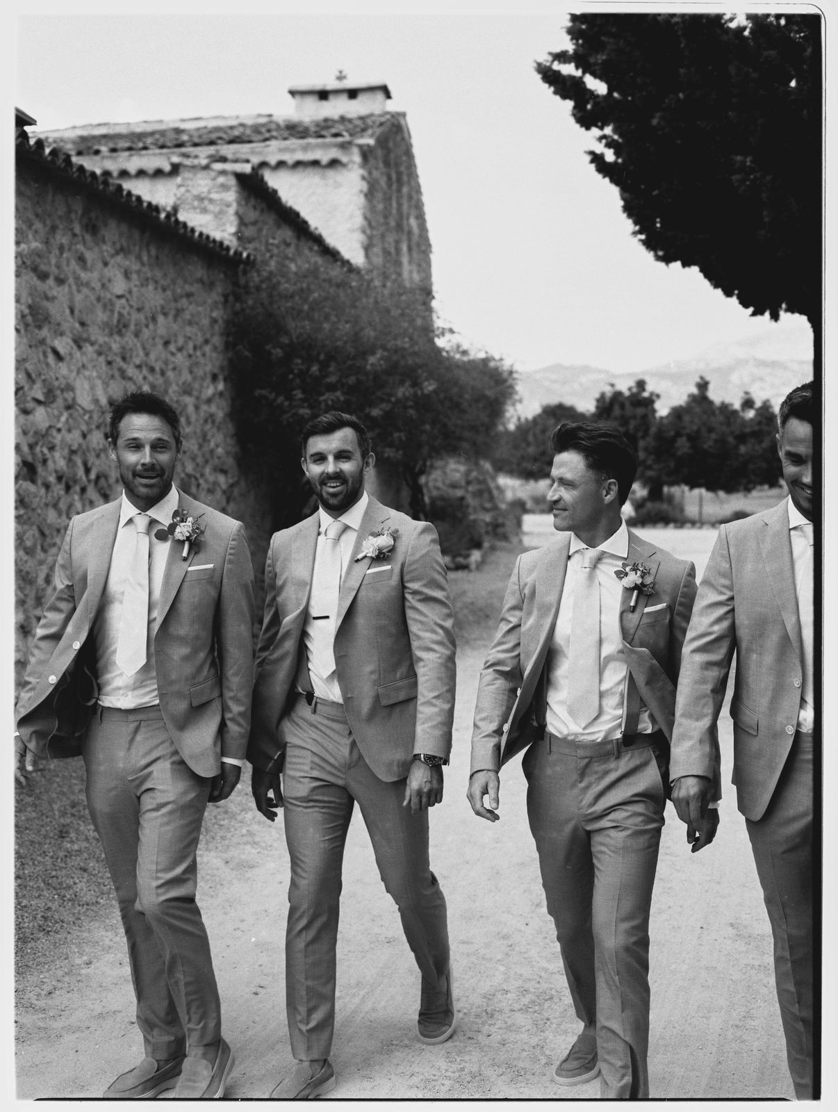 Alix and Scott's wedding on 35mm film at Finca Binissatí, Mallorca