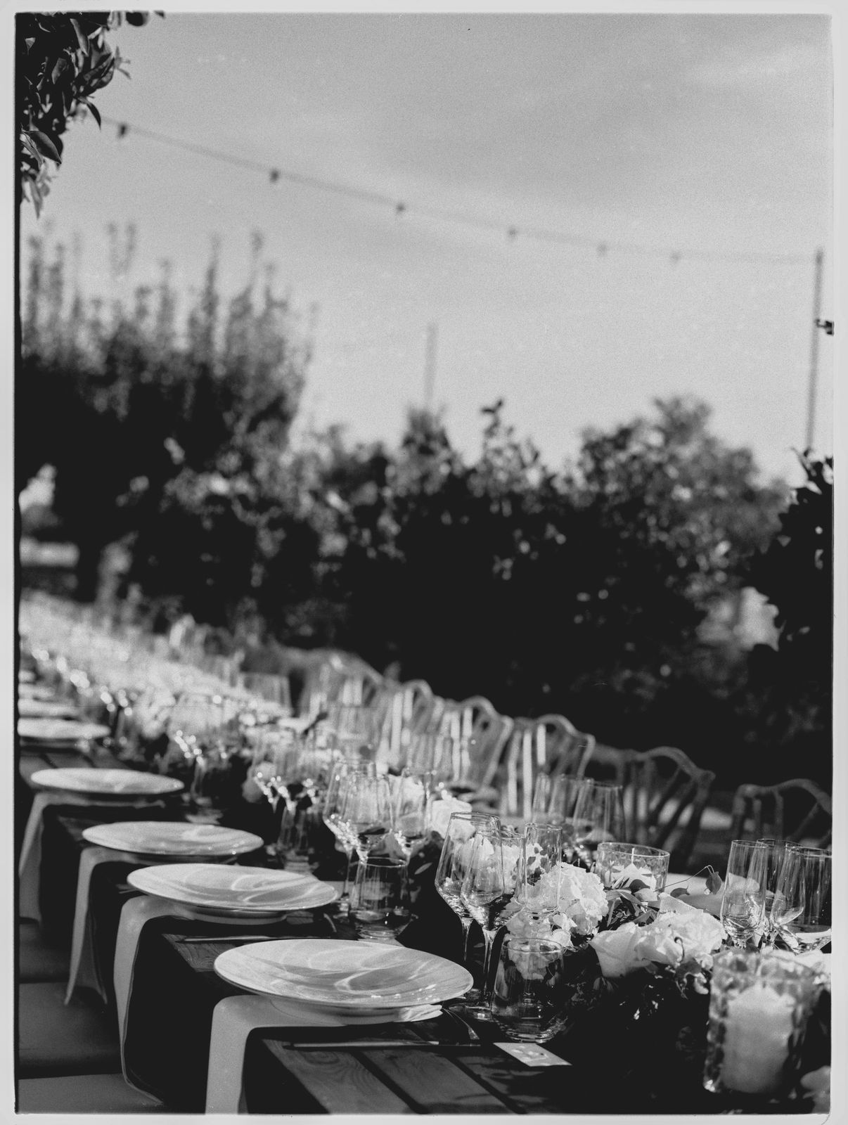 Alix and Scott's wedding on 35mm film at Finca Binissatí, Mallorca