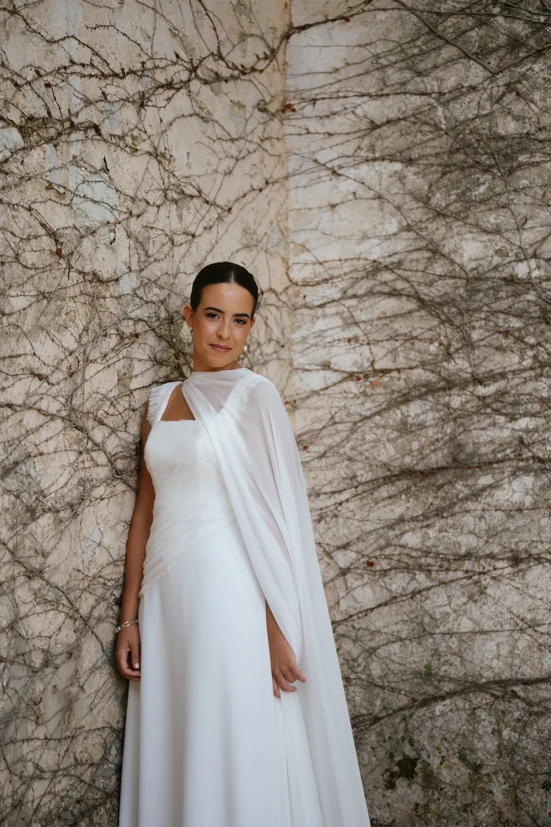 The bride getting ready at Comassema, Bunyola, Mallorca