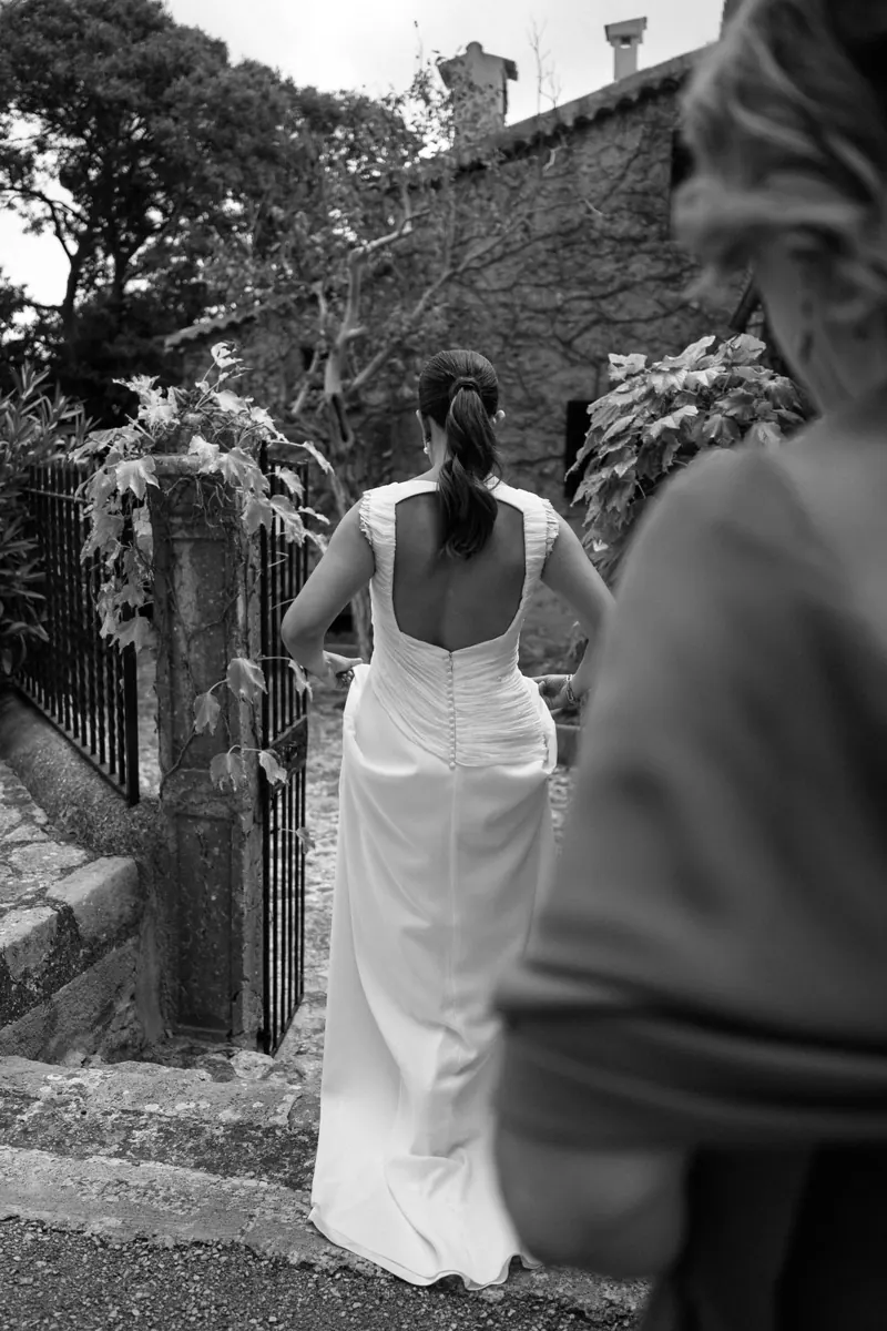 The bride getting ready at Comassema, Bunyola, Mallorca