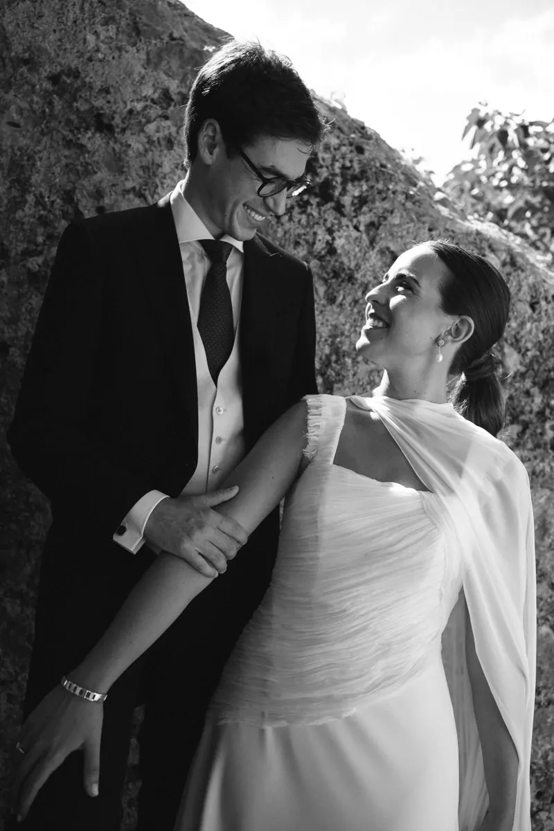 Couple portraits in the clastra at Comassema, Bunyola, Mallorca