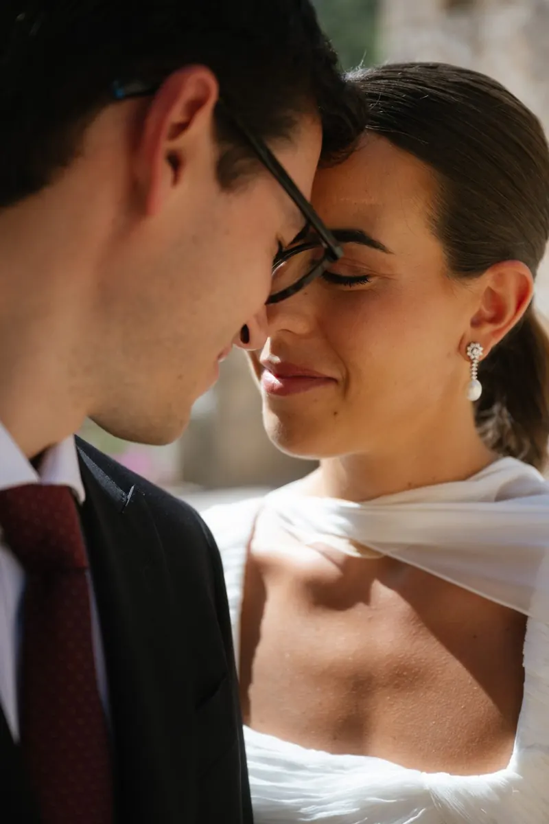 Couple portraits in the clastra at Comassema, Bunyola, Mallorca