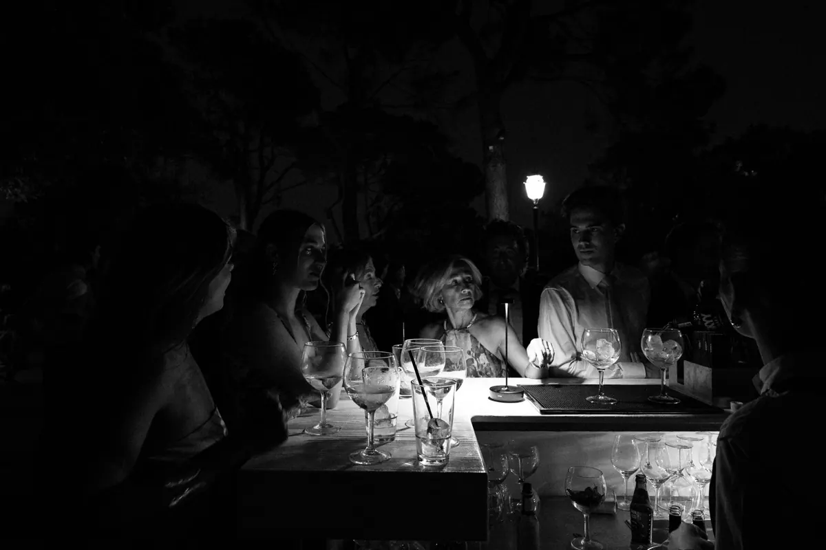 Acoustic trio and dancing at a wedding in Comassema, Bunyola, Mallorca