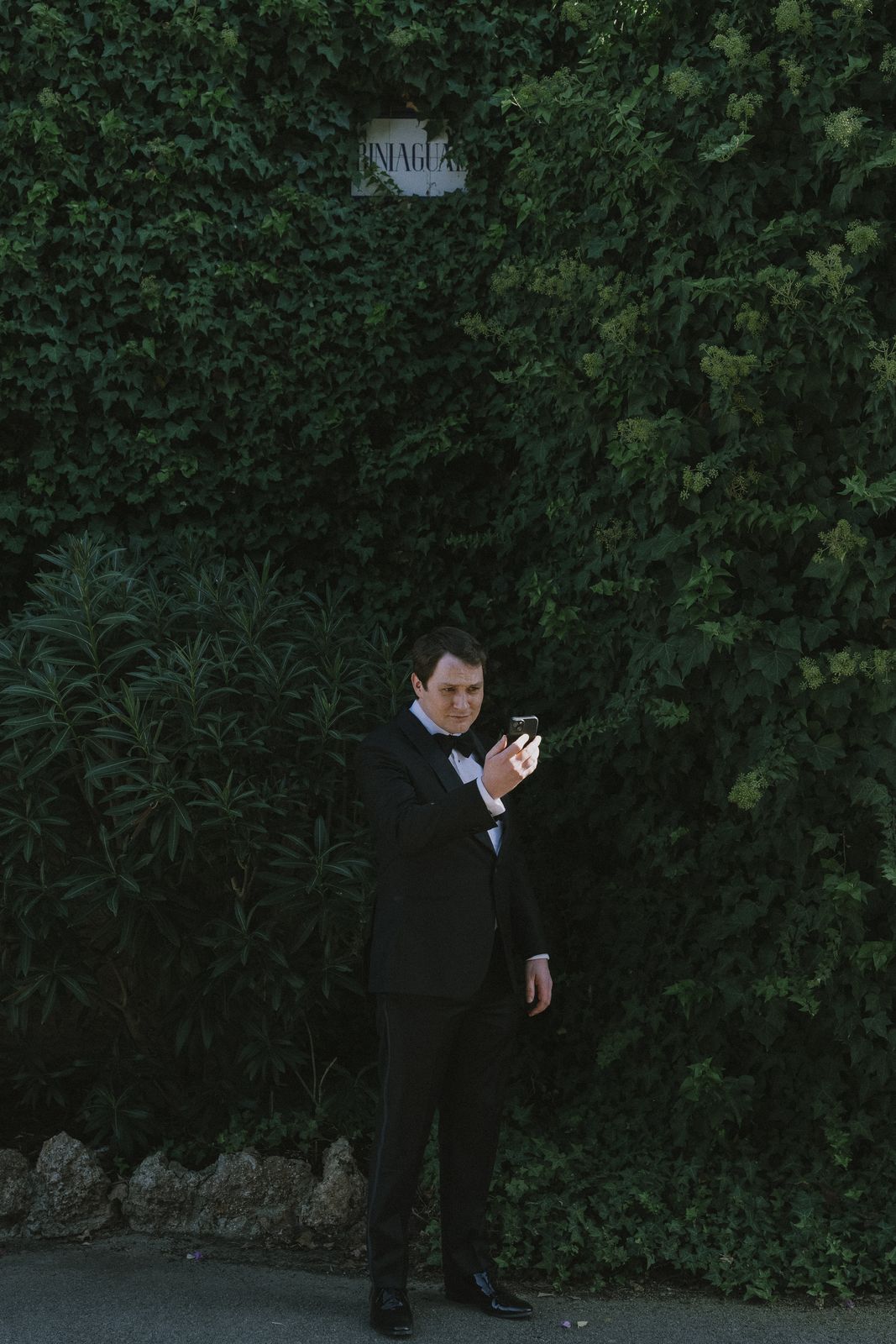 Documentary wedding photograph at Biniagual, Mallorca