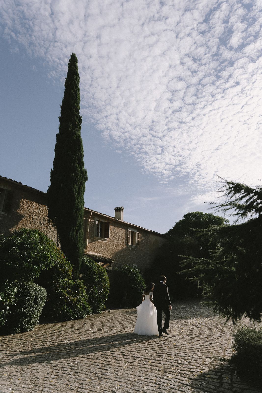 Documentary wedding photograph at Biniagual, Mallorca
