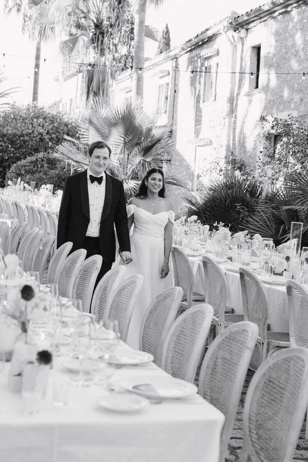 Documentary wedding photograph at Biniagual, Mallorca