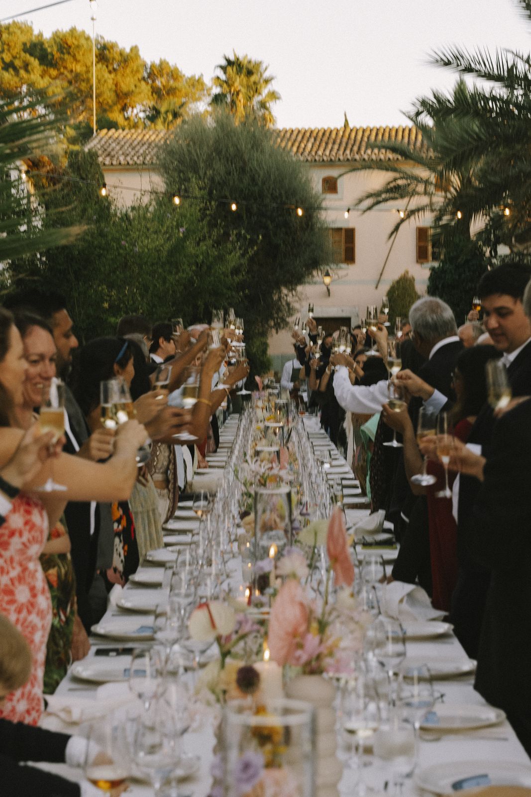 Documentary wedding photograph at Biniagual, Mallorca