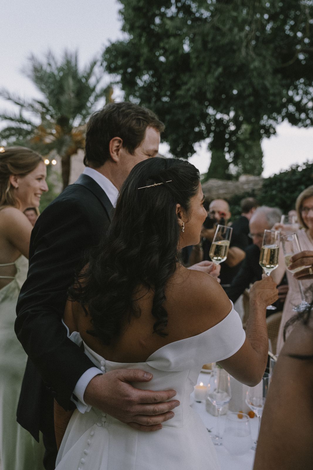 Documentary wedding photograph at Biniagual, Mallorca