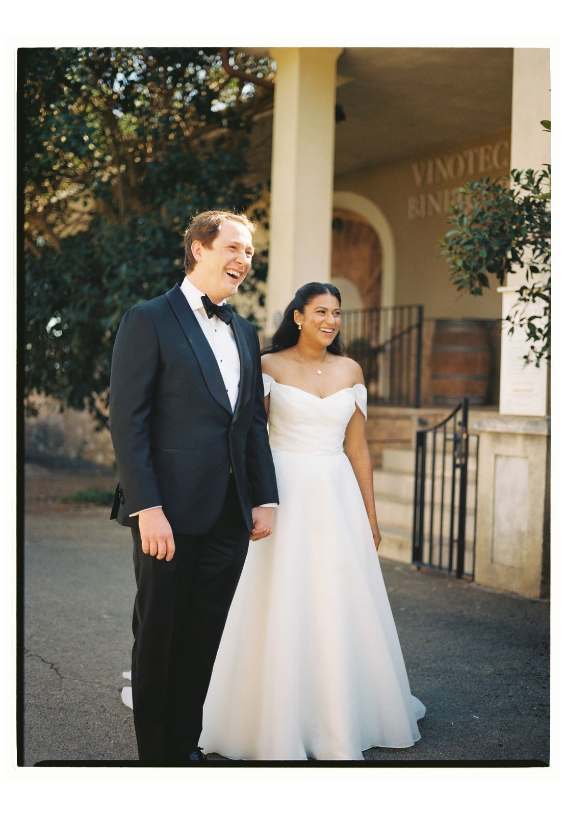 Wedding photograph on 35mm film at Biniagual, Mallorca