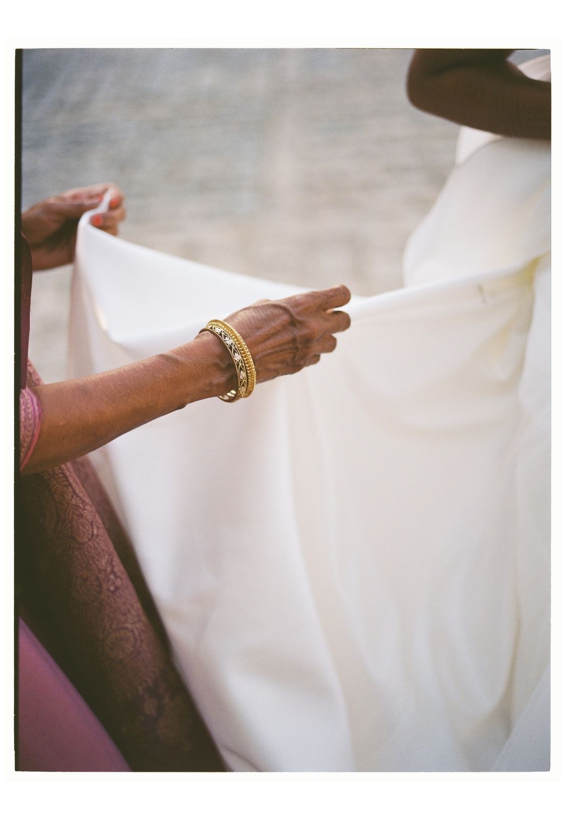 Wedding photograph on 35mm film at Biniagual, Mallorca