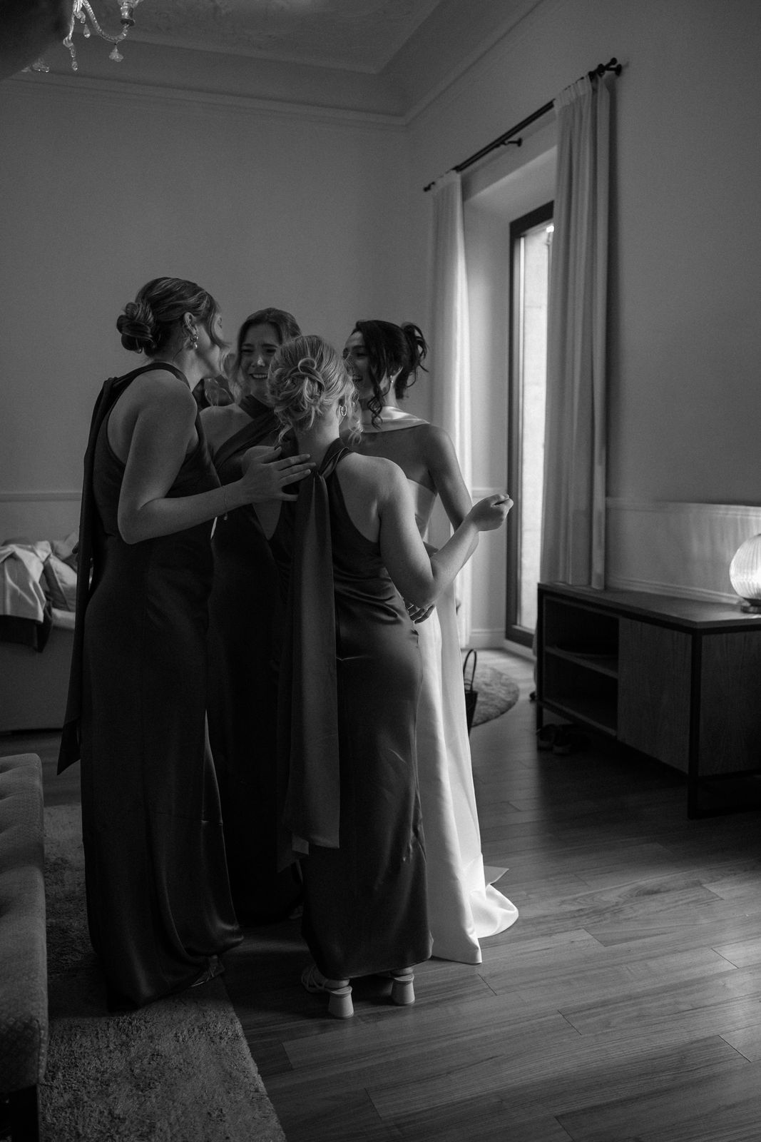Wedding morning preparations at L'Avenida, Sóller, Mallorca