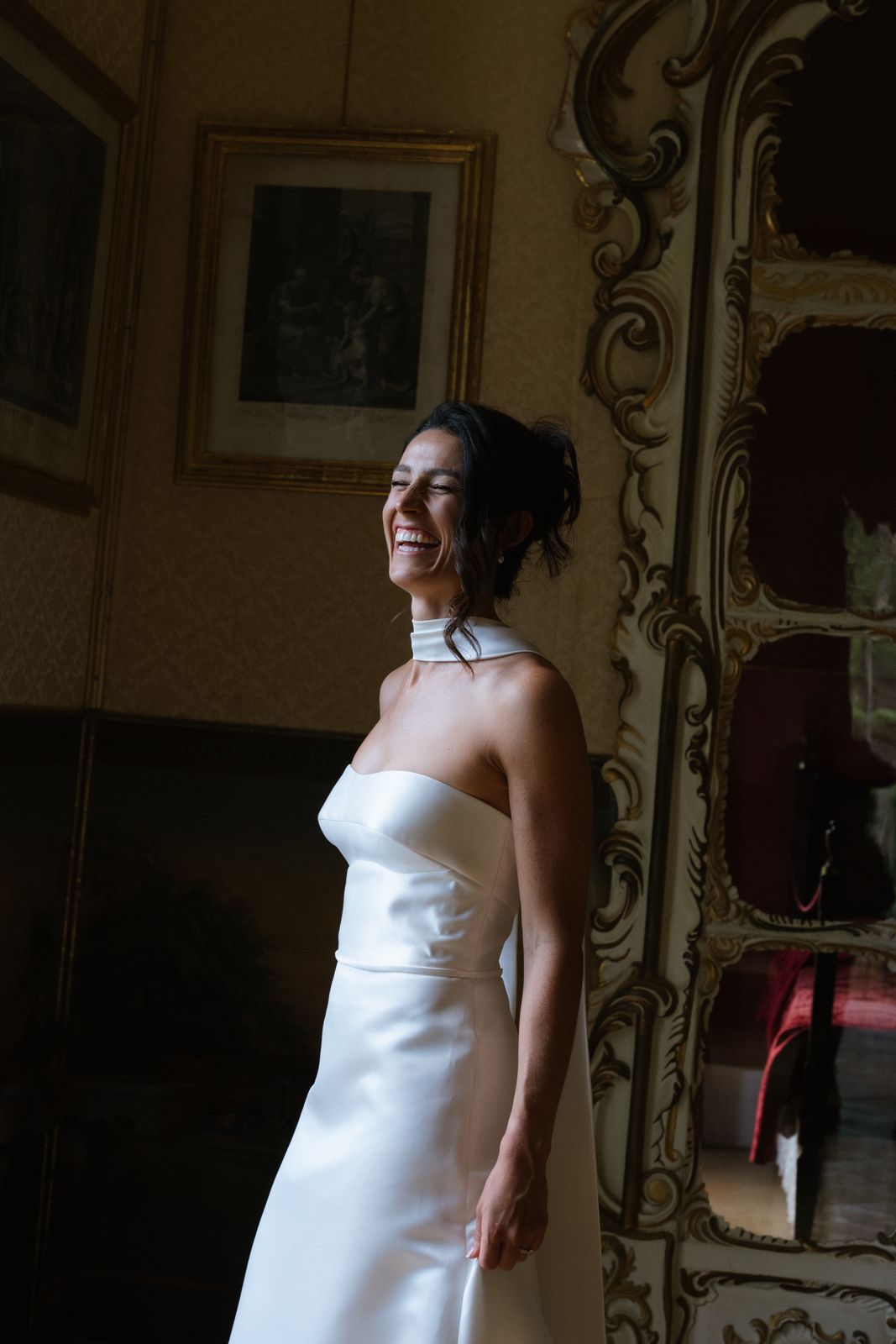 Charlotte and Rhodri's portraits in the gardens at Jardines de Alfabia, Mallorca