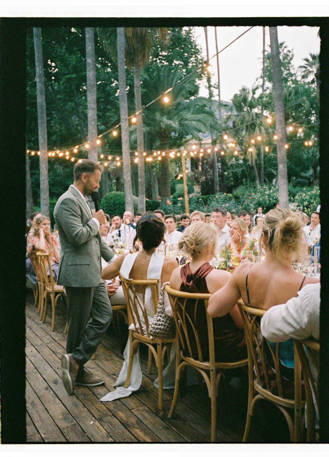 Charlotte and Rhodri's wedding on 35mm film at Jardines de Alfabia, Mallorca