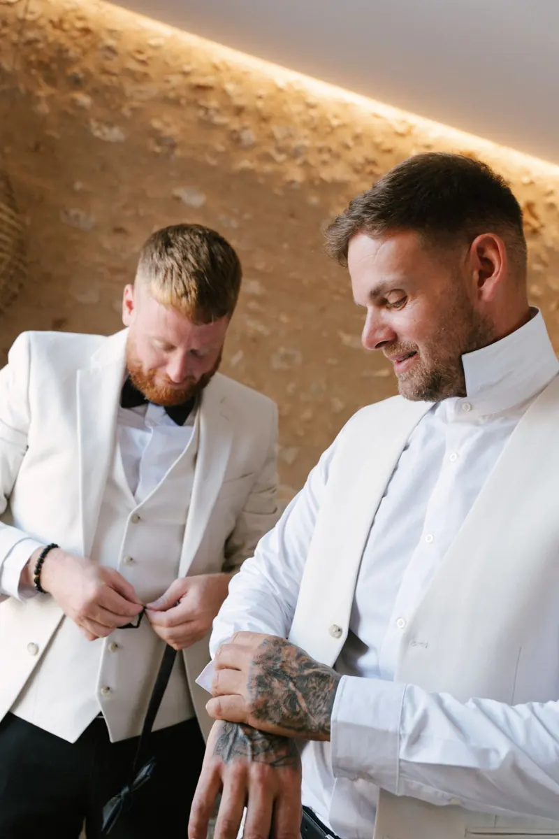 Wedding morning preparations at Son Sampol, Llucmajor, Mallorca