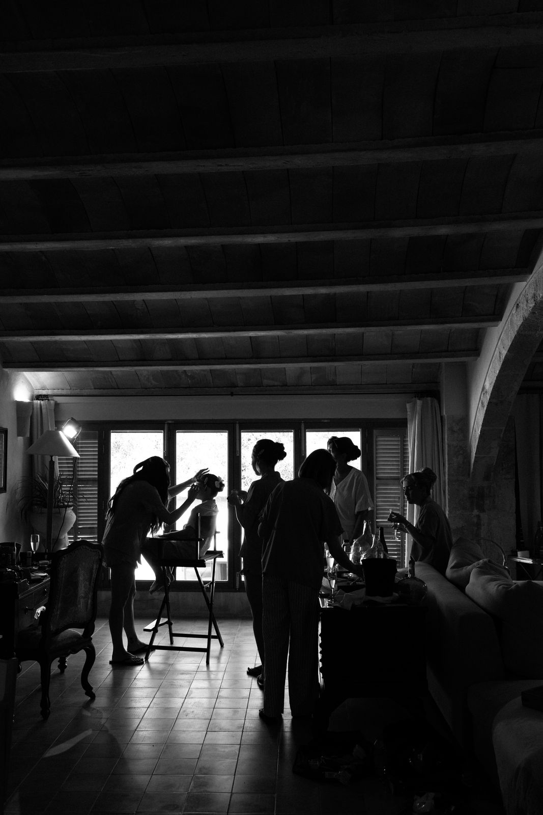 Wedding morning preparations at Son Sampol, Llucmajor, Mallorca
