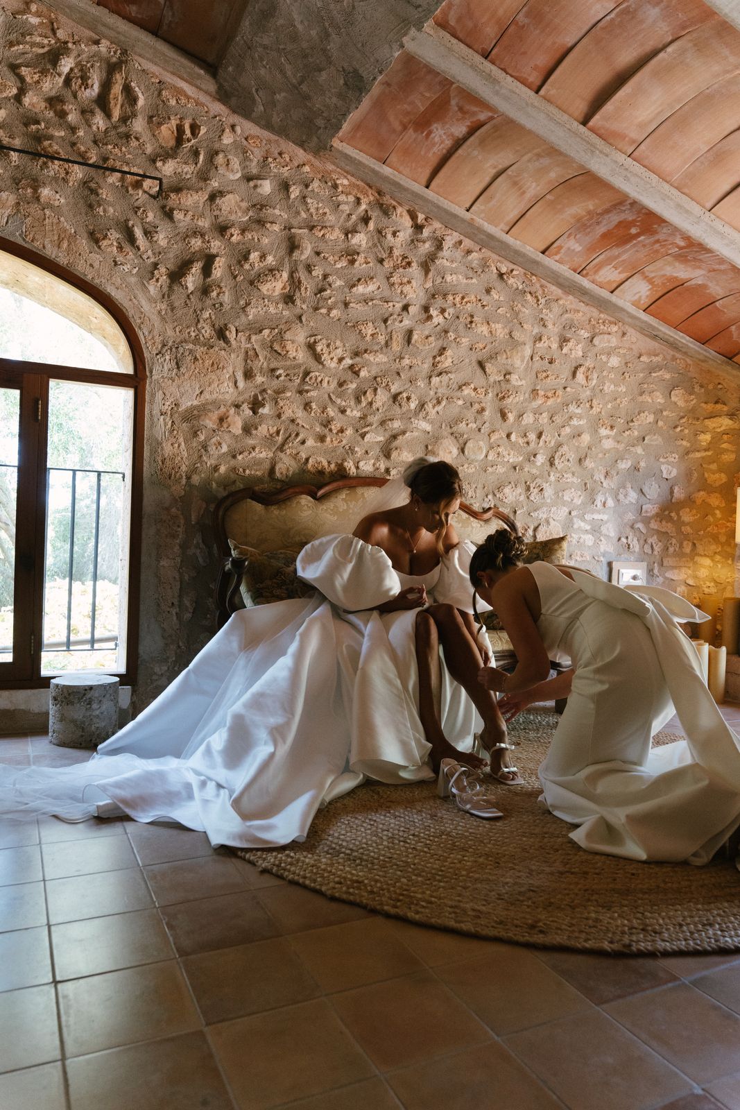 Wedding morning preparations at Son Sampol, Llucmajor, Mallorca