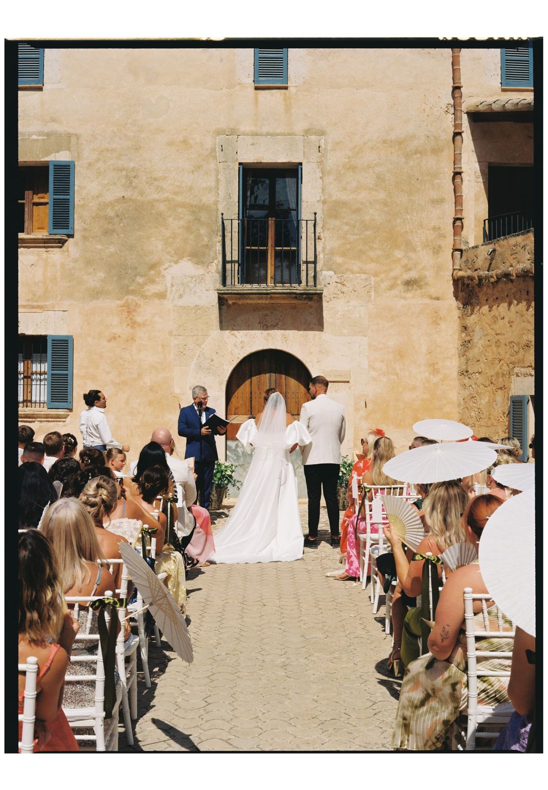 Chloe and Shaun's wedding on 35mm film at Son Sampol, Llucmajor, Mallorca
