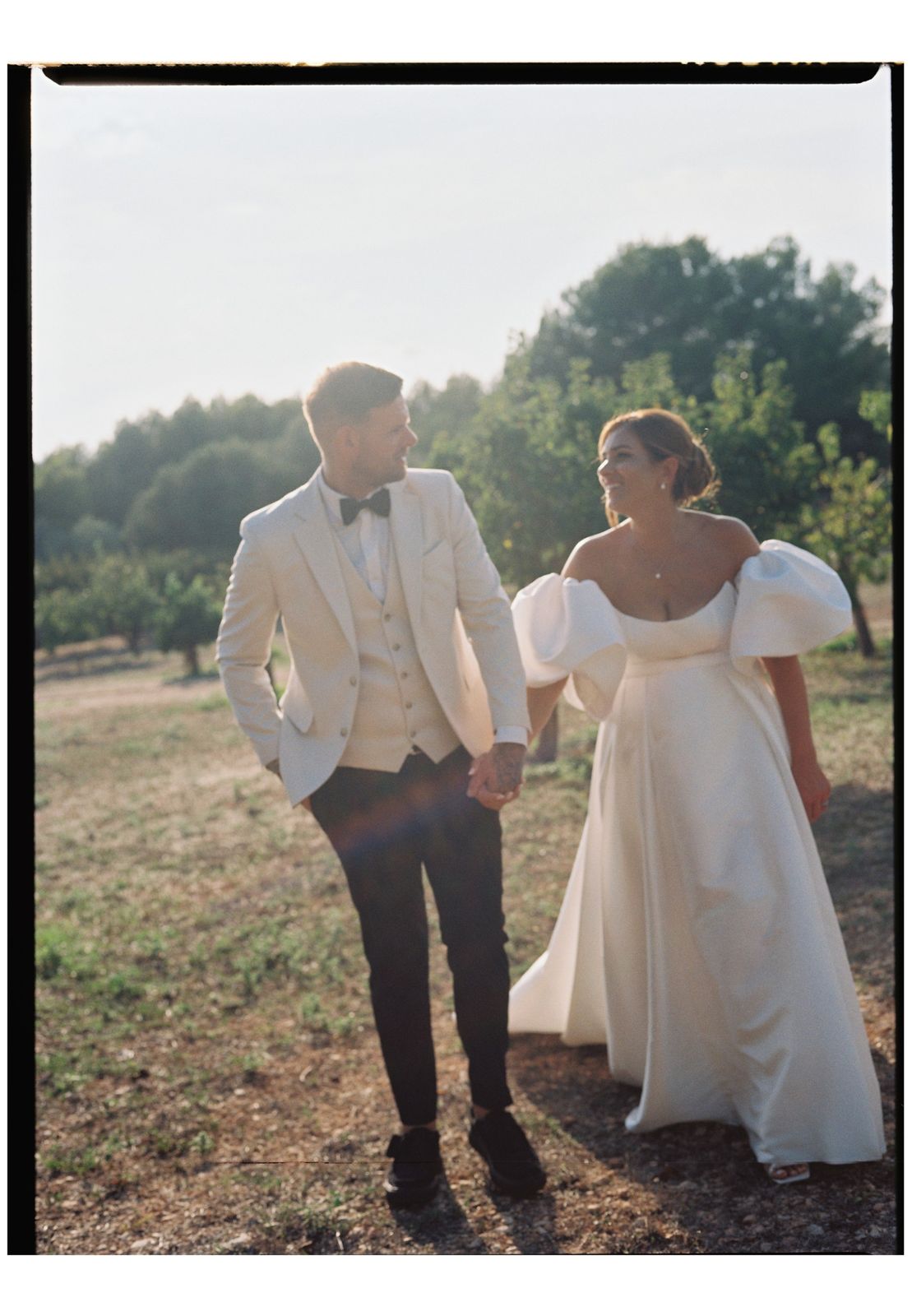Chloe and Shaun's wedding on 35mm film at Son Sampol, Llucmajor, Mallorca