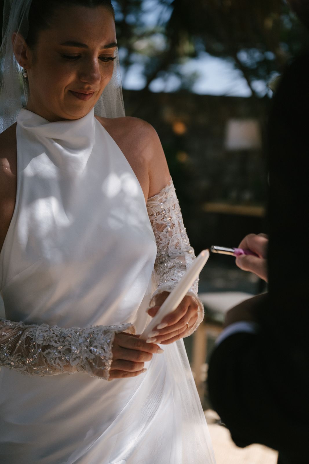 Candle-lit wedding ceremony at Lume & Co, Génova, Mallorca