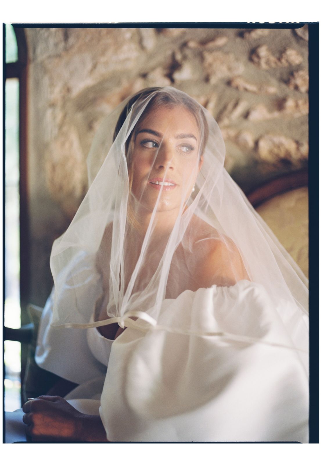 Wedding photograph on 35mm film at Son Sampol, Llucmajor, Mallorca