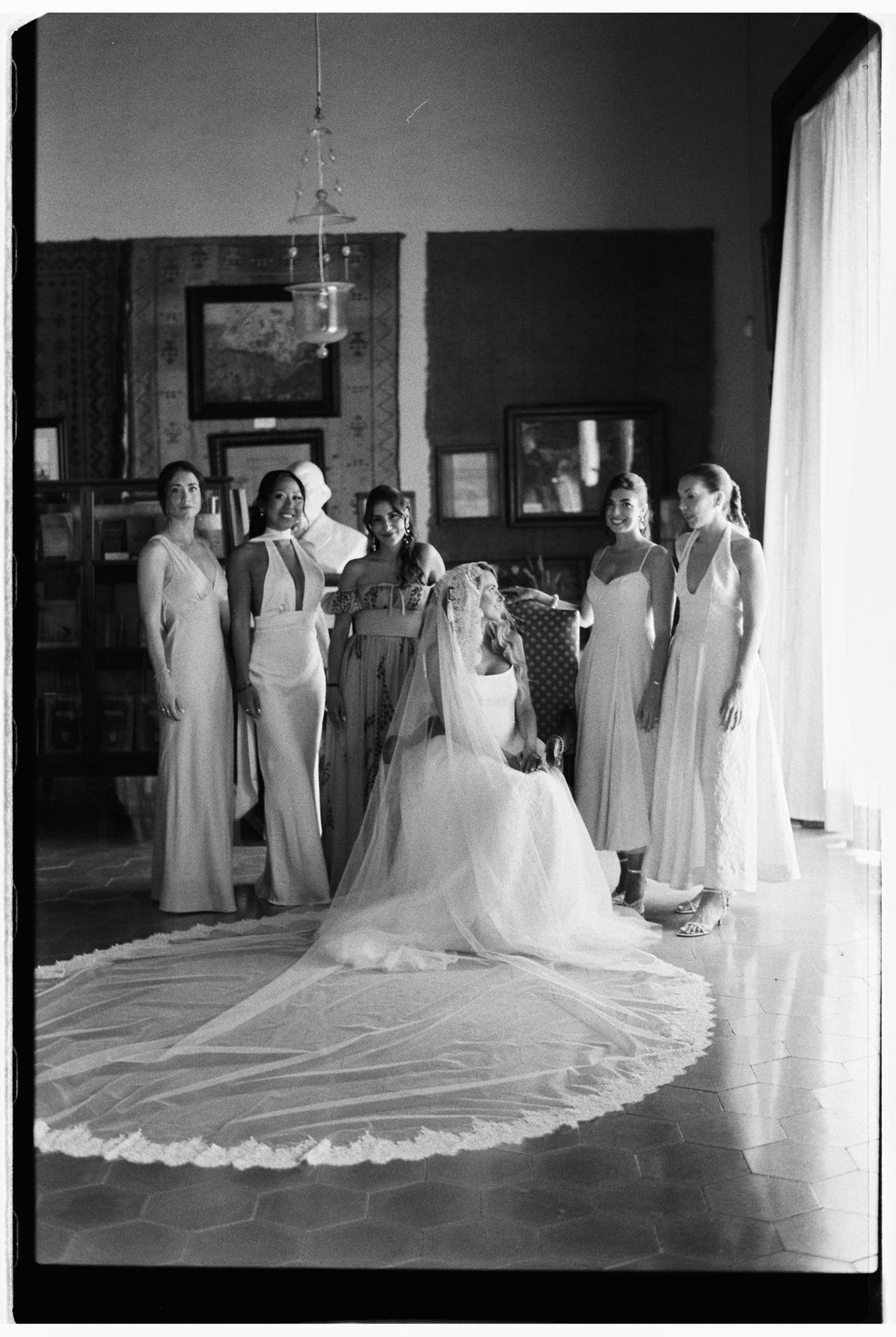 Wedding photograph on 35mm film at Son Marroig, Deià, Mallorca