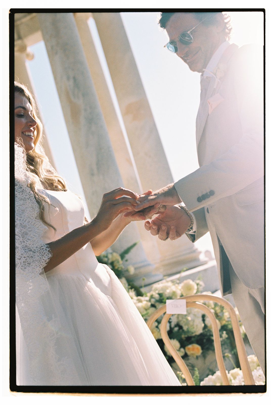 Wedding photograph on 35mm film at Son Marroig, Deià, Mallorca