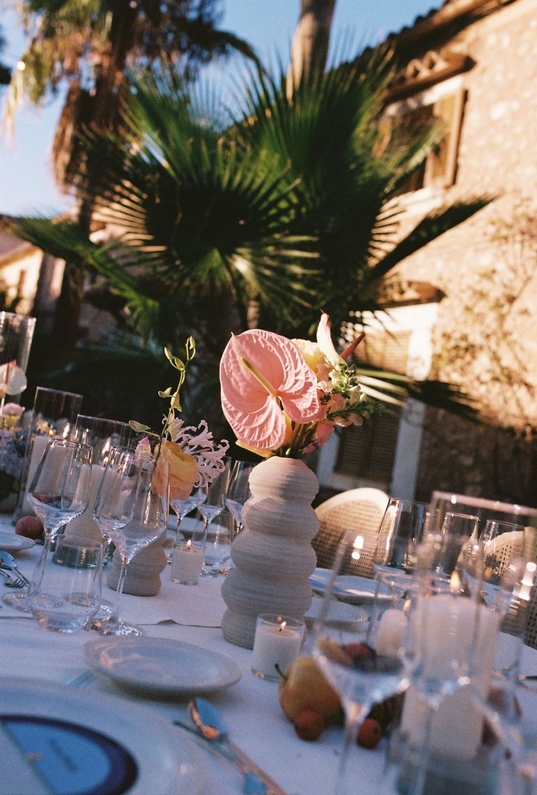 Wedding photograph on 35mm film in Mallorca