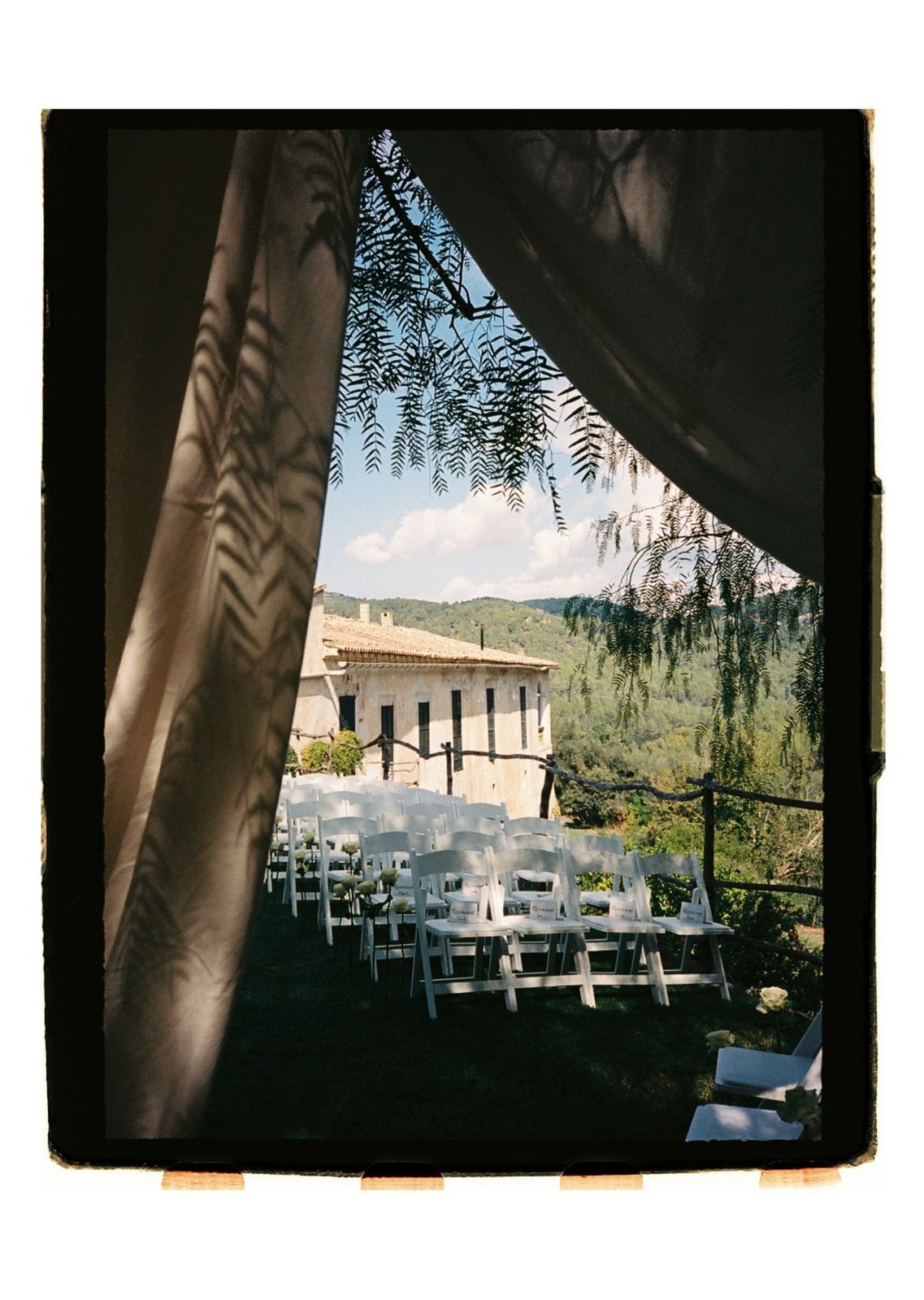 Wedding photograph on 35mm film in Mallorca