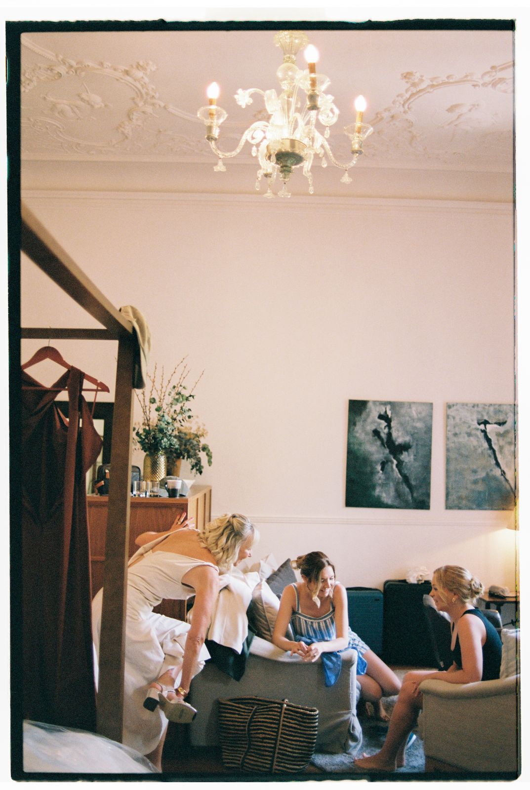 Wedding photograph on 35mm film at L'Avenida, Sóller, Mallorca