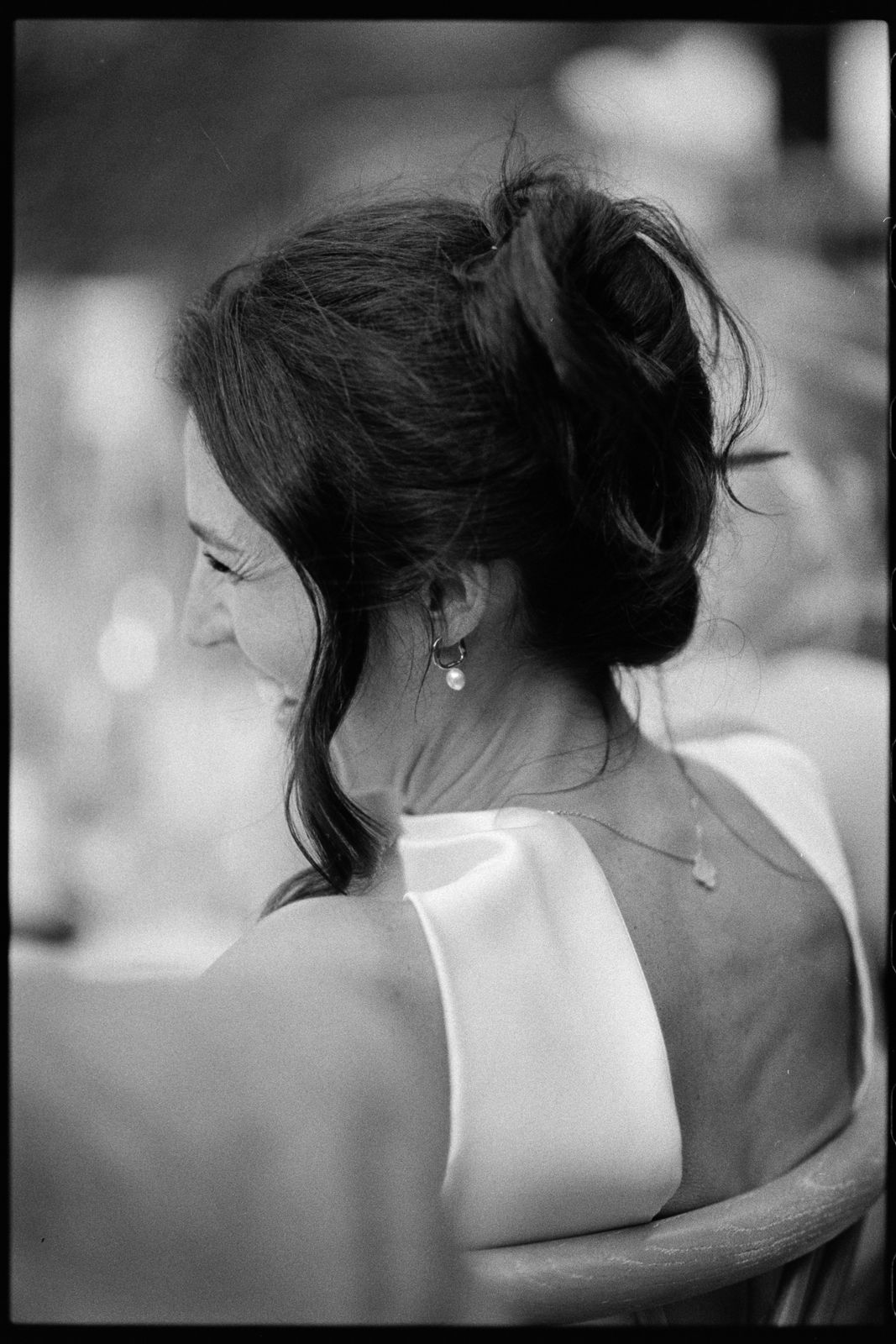 Wedding photograph on 35mm film at Jardines de Alfabia, Mallorca