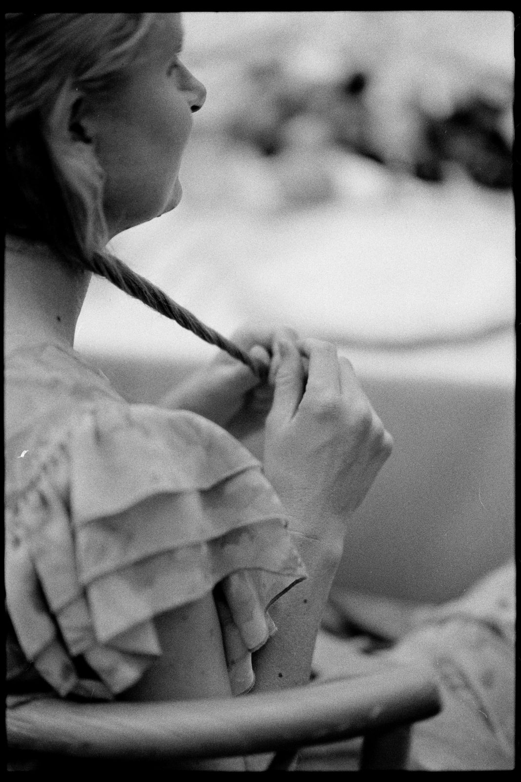 Wedding photograph on 35mm film at Jardines de Alfabia, Mallorca