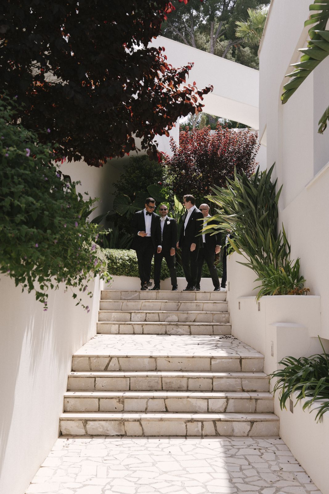 Documentary wedding photograph at Jardines de Alfabia, Mallorca