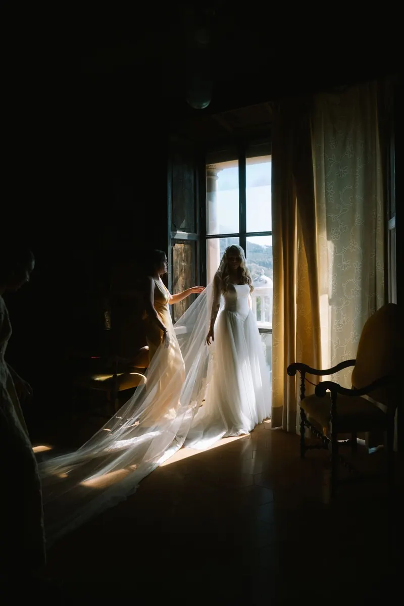 Wedding morning preparations at Son Marroig, Deià, Mallorca