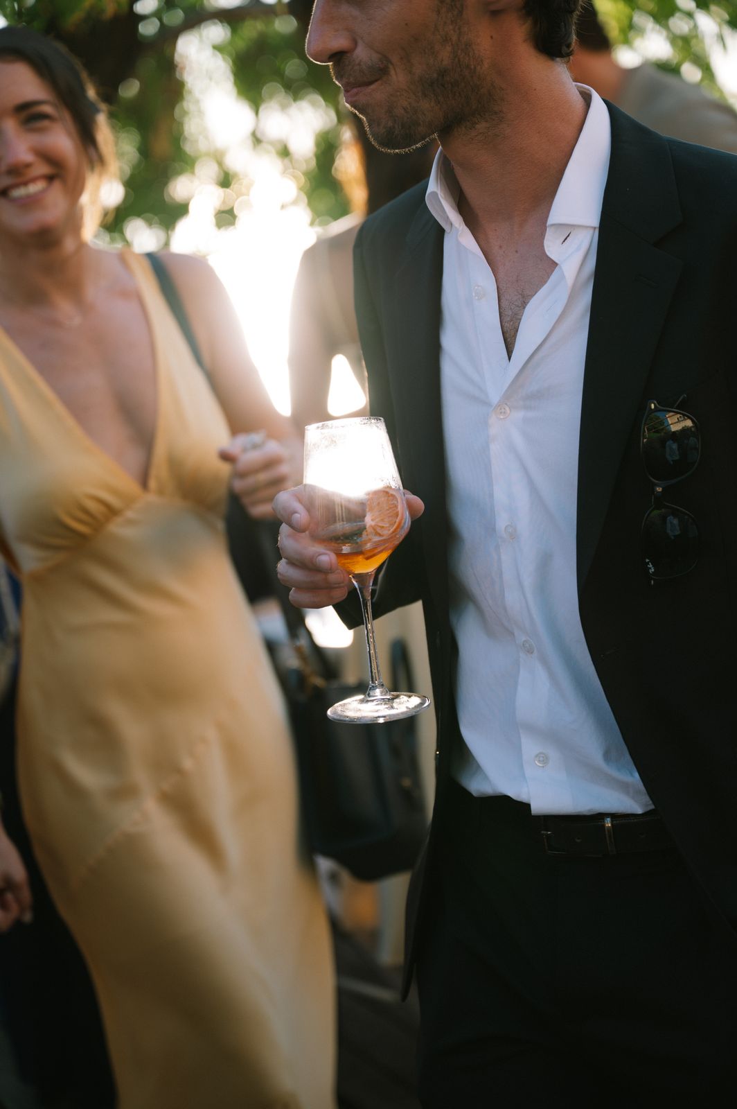 Aperitivo above the sea after the ceremony at Son Marroig, Deià, Mallorca