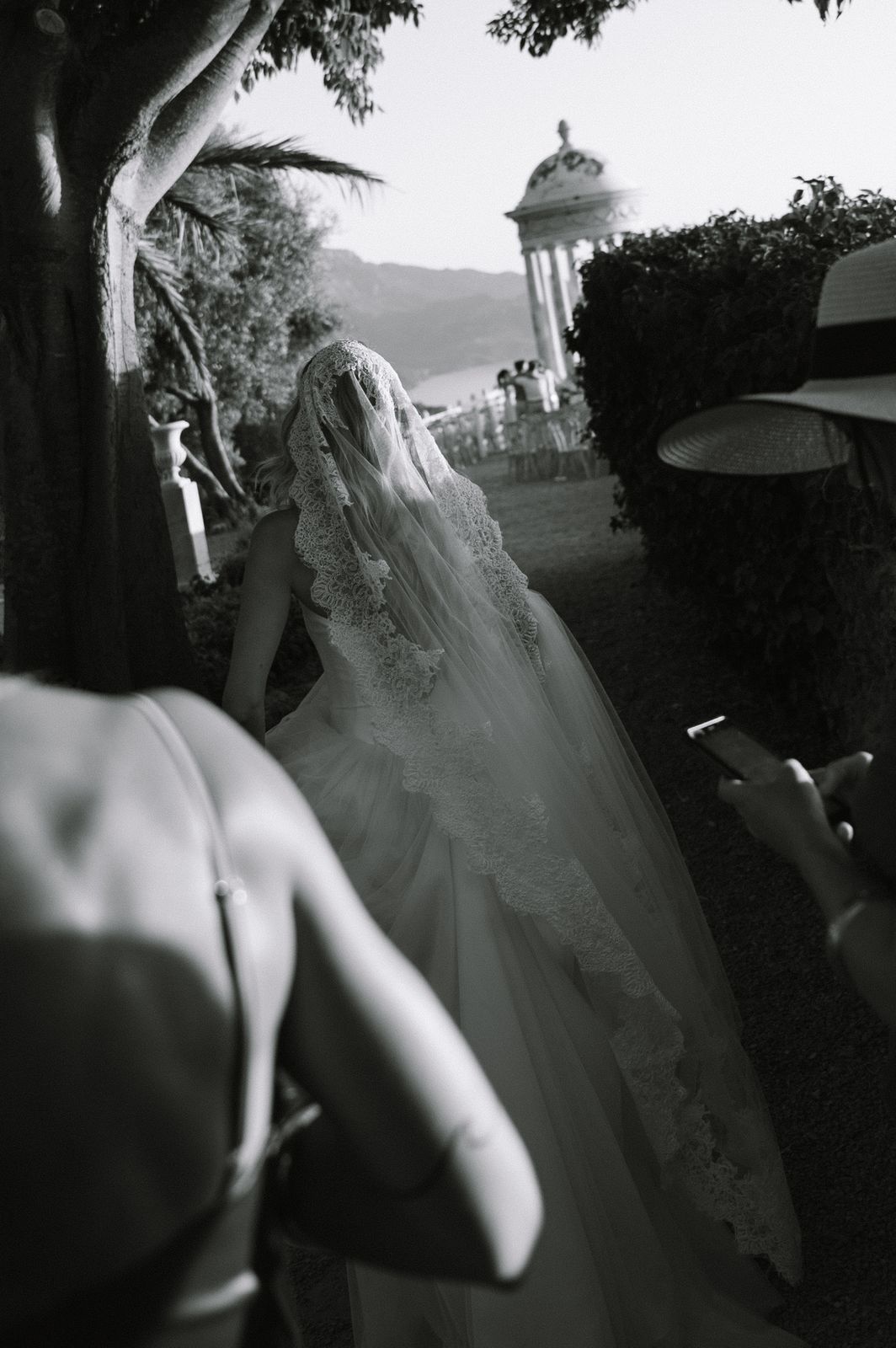 Aperitivo above the sea after the ceremony at Son Marroig, Deià, Mallorca