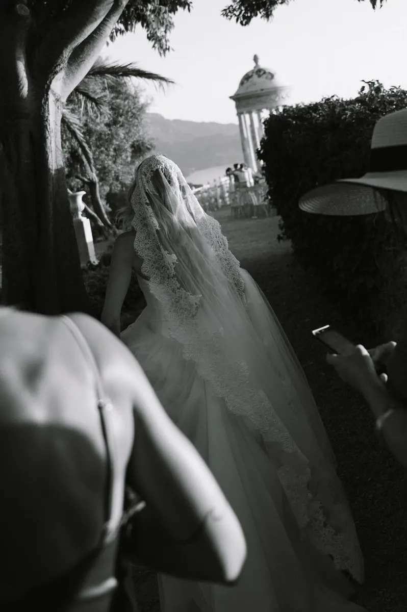 Aperitivo above the sea after the ceremony at Son Marroig, Deià, Mallorca