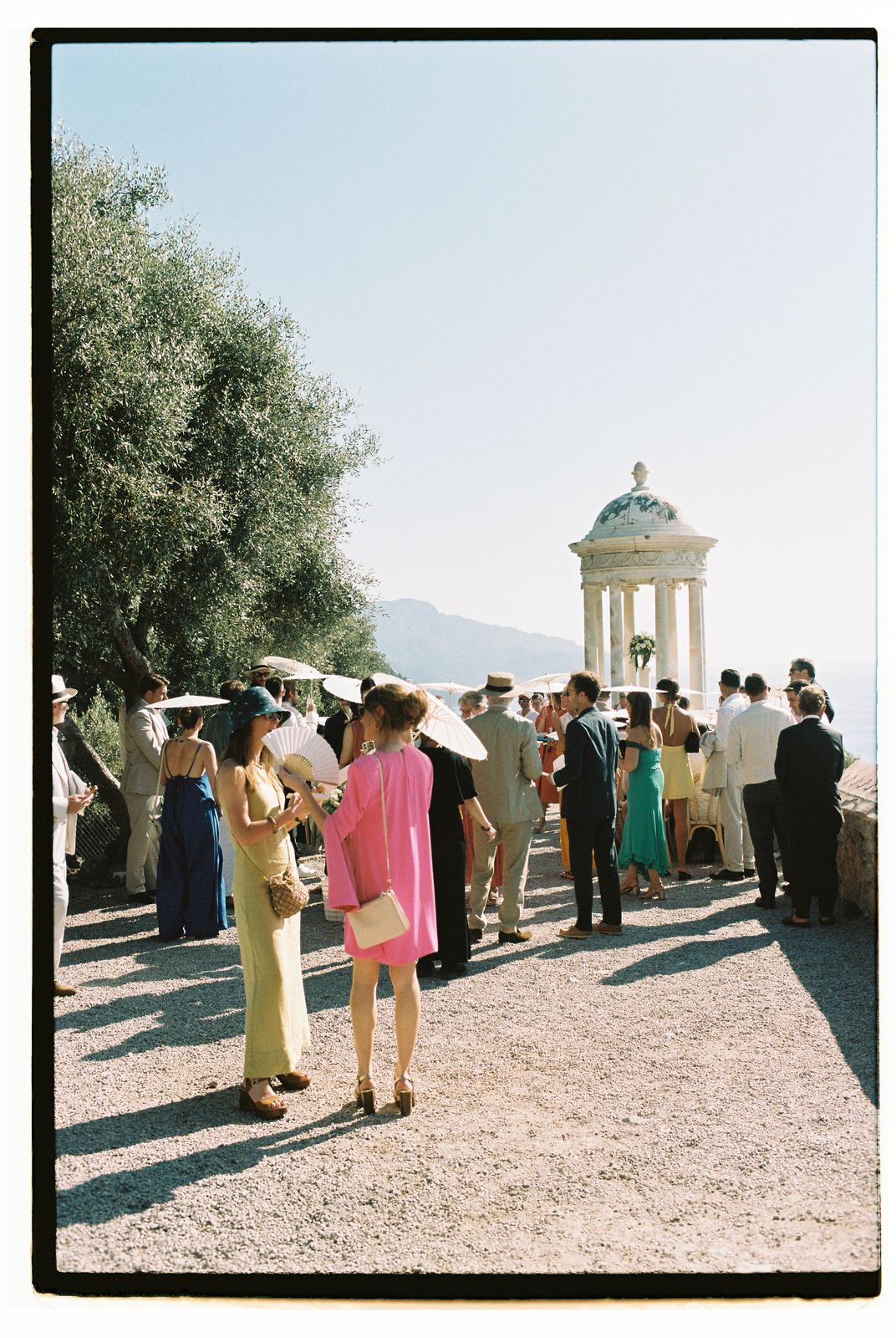 Lucie and Charles's wedding on 35mm film at Son Marroig, Deià, Mallorca