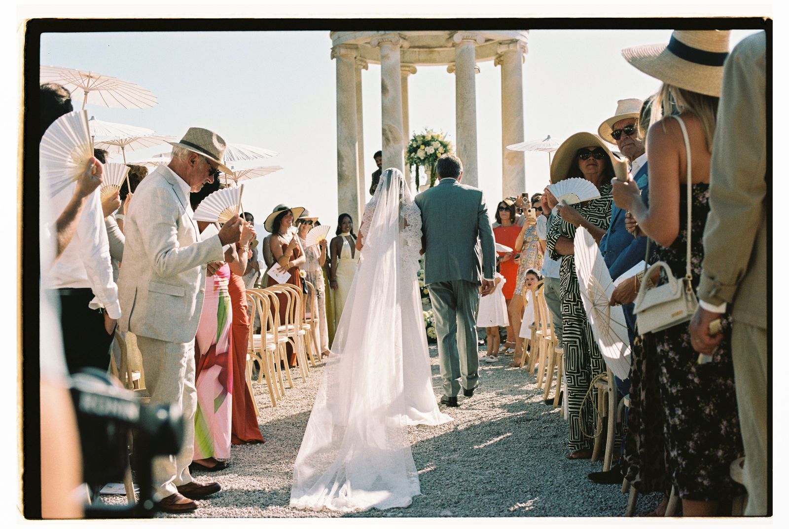 Lucie and Charles's wedding on 35mm film at Son Marroig, Deià, Mallorca