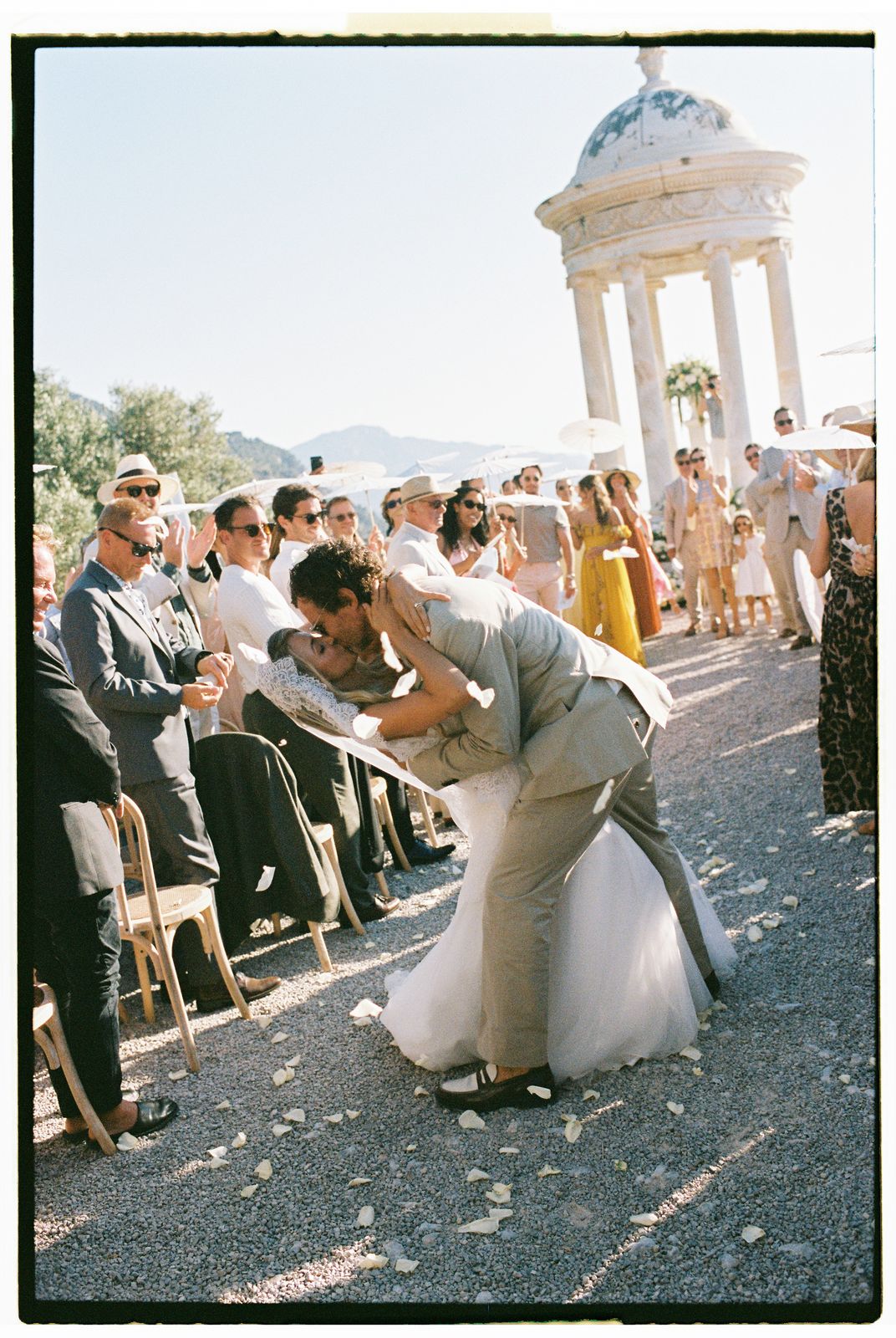 Lucie and Charles's wedding on 35mm film at Son Marroig, Deià, Mallorca