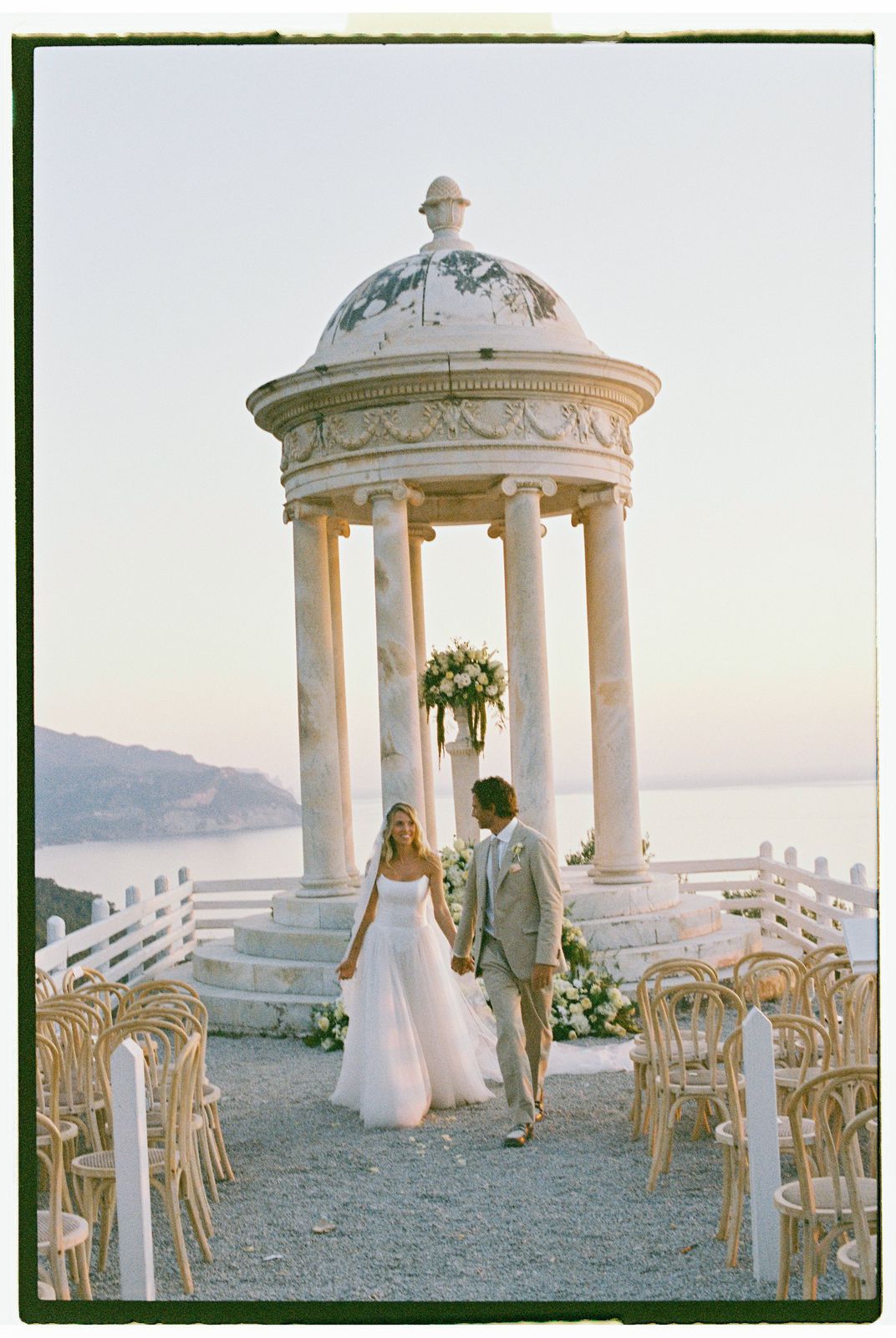 Lucie and Charles's wedding on 35mm film at Son Marroig, Deià, Mallorca