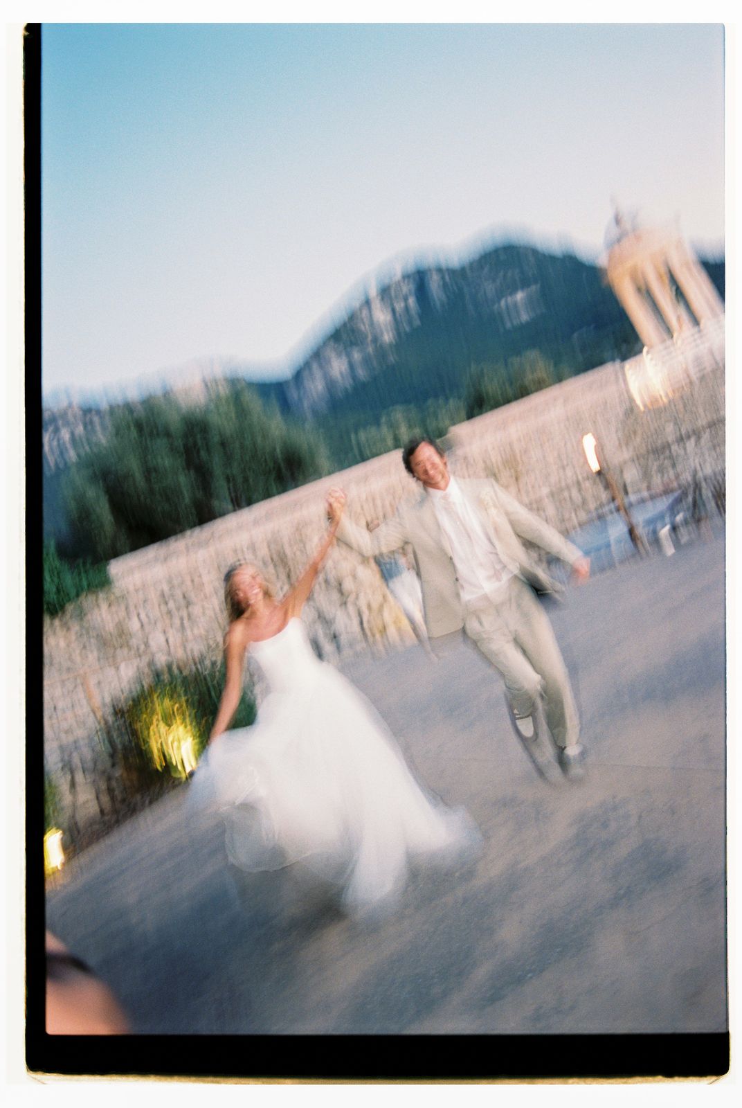 Wedding photograph on 35mm film at Son Marroig, Deià, Mallorca